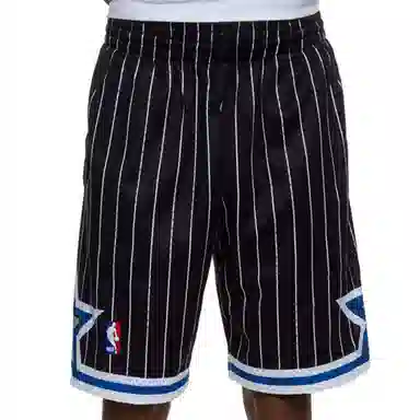 Mitchell & Ness NBA Classic Logo Basketball Pants Black