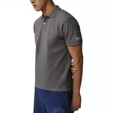 New Era Polo Shirt Light Grey