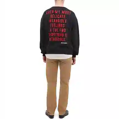 Gucci SS23 Apple Logo Crewneck Sweatshirt Black