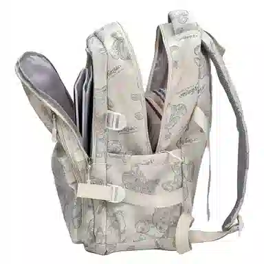 维多利亚旅行者 小熊印花大容量初高中大学生旅行通勤 尼龙 双肩包 常规 男女同款情侣款 印花