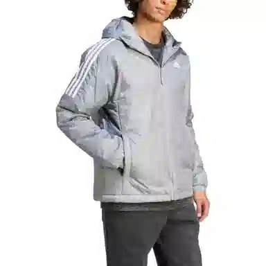 adidas Essentials Insulated Hooded Jacket Logo
