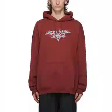 Vetements Hoodie Burgundy