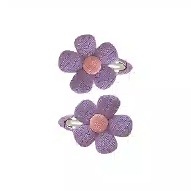 水中玉 可爱花朵发卡高级感侧边刘海夹不伤发头饰夹子 合金 发夹 女款