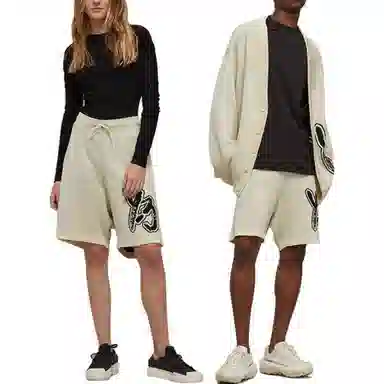 Y-3 Logo Shorts White
