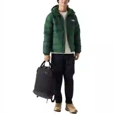 The North Face Hooded Down Jacket Green