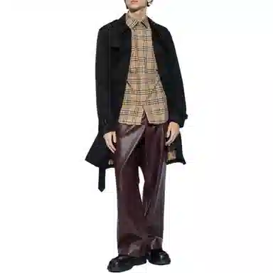 Burberry Double-Breasted Coat Black