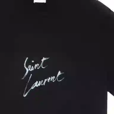 Saint Laurent Printed T-Shirt Black