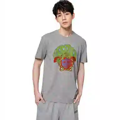 Versace Medusa Print T-Shirt Grey