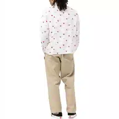 HUMAN MADE SS23 Flamingo Open Collar LS Shirt