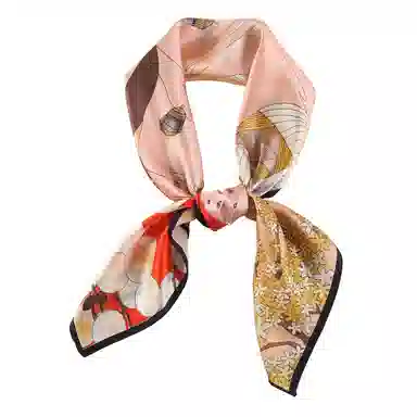 上海故事 加大真丝大方巾 桑蚕丝 丝巾 女款 温婉花意