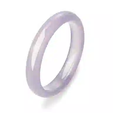 幸囍礼 紫罗兰贵妃镯简约气质手环 国风国潮汉服薰衣草紫镯子 国风招桃花素圈 招财气质汉服旗袍 玉髓 玉石手镯 女款