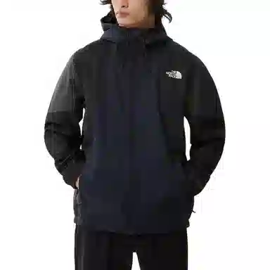 The North Face Logo Zip Hoodie Jacket Men Deep Sea Blue