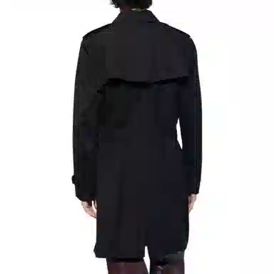 Burberry Double-Breasted Coat Black