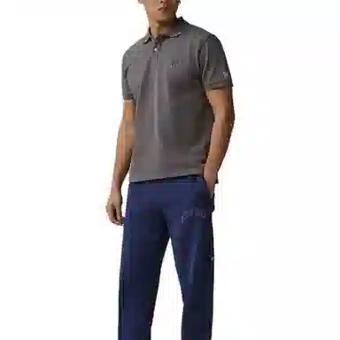 New Era Polo Shirt Light Grey