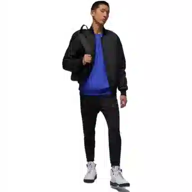 Jordan V-Neck Button Jacket Black