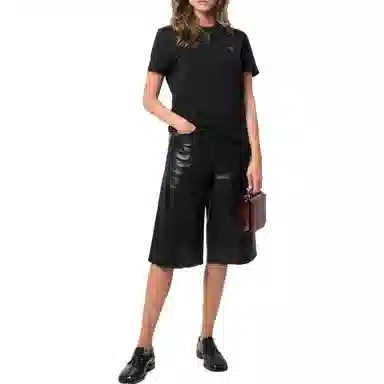 AMIPARIS Heart Logo T-Shirt Black