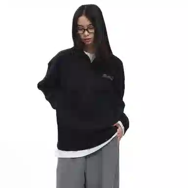 ROARINGWILD Retro Sweater Black