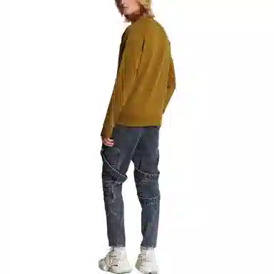 Balmain FW22 Logo Crewneck Sweatshirt Brown