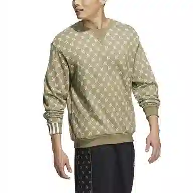 adidas Neo Printed Crewneck Sweatshirt Khaki