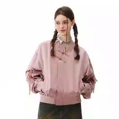 PSO Brand Nylon Bomber Jacket