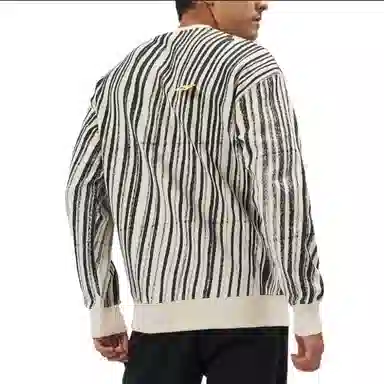 Puma x Michael Lau Striped Logo Crewneck Sweatshirt White