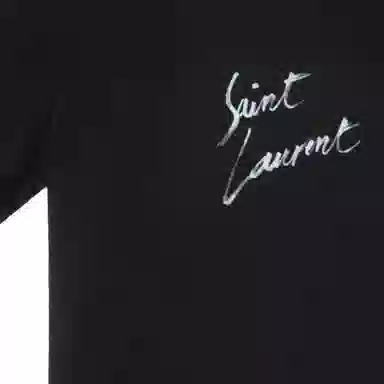 Saint Laurent Printed T-Shirt Black