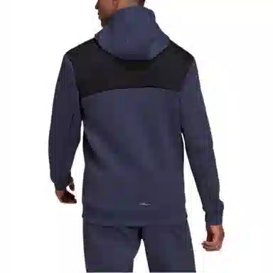 adidas Logo Zip Hoodie Blue