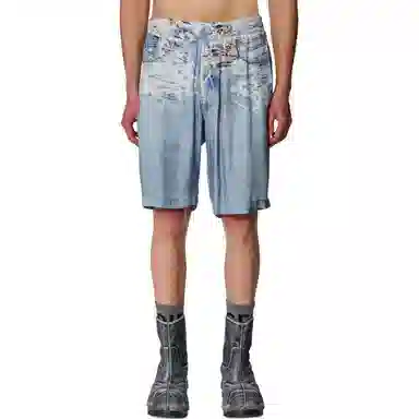 Diesel Denim Shorts Blue