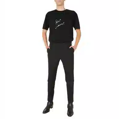 Saint Laurent Printed T-Shirt Black