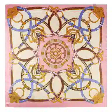 上海故事 加大真丝大方巾 桑蚕丝 丝巾 女款 温婉花意