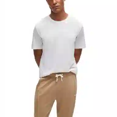 HUGO BOSS Stretch-Cotton Regular-Fit T-Shirt With Logo Detail LogoT