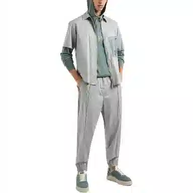 Armani Exchange Hoodie Grey Green