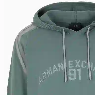 Armani Exchange Hoodie Grey Green