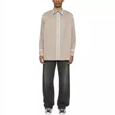 MM6 Maison Margiela Patchwork Shirt Brown