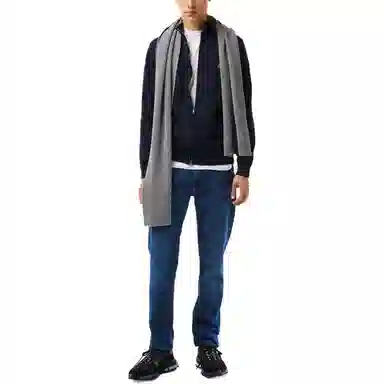 Lacoste Stand-Up Collar Sweater Navy