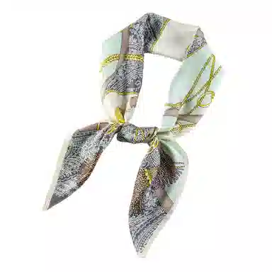 上海故事 加大真丝大方巾 桑蚕丝 丝巾 女款 温婉花意