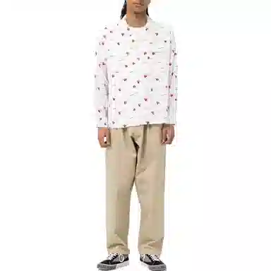 HUMAN MADE SS23 Flamingo Open Collar LS Shirt