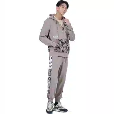 鬼洗 字母迷彩撞色休闲裤 男款