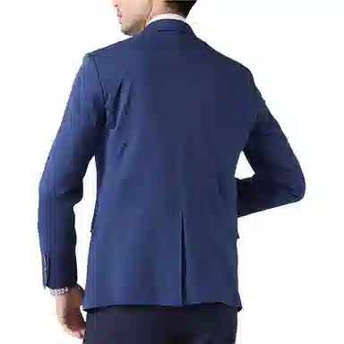 佛朗尼·齐拉 纯色商务休闲时尚百搭西装 男款 蓝色