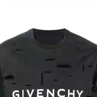 Givenchy SS23 Logo Print Crewneck T-Shirt Black