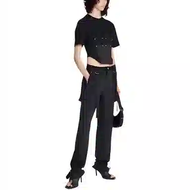 DION LEE SS24 T Black