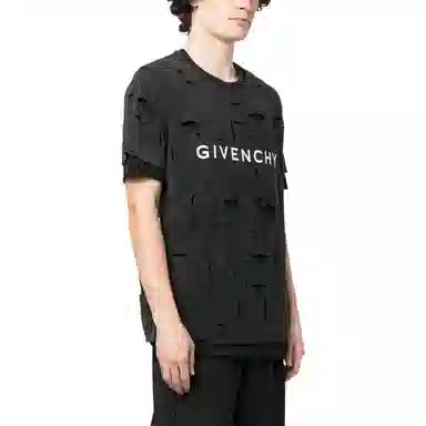 Givenchy SS23 Logo Print Crewneck T-Shirt Black