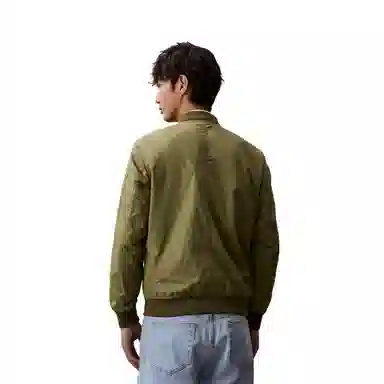 Calvin Klein Embroidered Letter Bomber Jacket