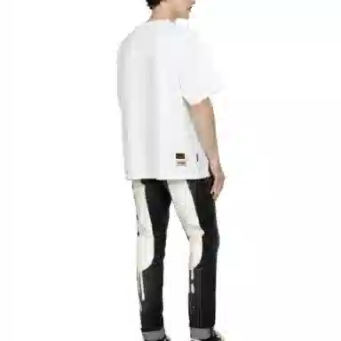 EVISU Slogan And Poster Print Loose Fit T-Shirt LogoT