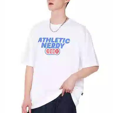 NERDY HAthletic Logo Tennis T-Shirt White