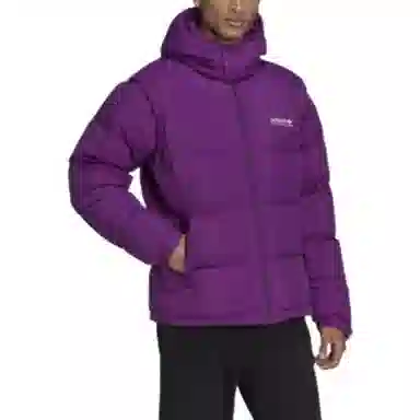 adidas Originals Hooded Down Jacket Purple