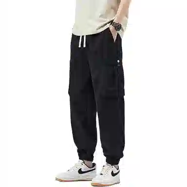 帕丁顿熊 纯色系带宽松束脚工装裤 男款