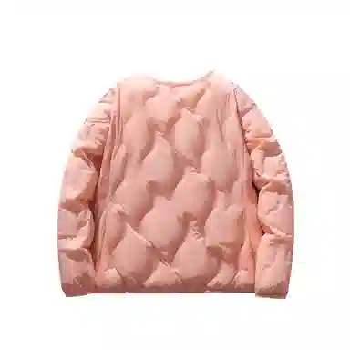 鸭鸭 单排扣宽松纯色日系简约百搭外穿内搭时尚轻薄羽绒服 女款