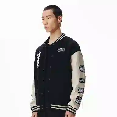 LNG Baseball Jacket Black