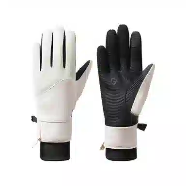 俞兆林 防滑防风冬季新款骑行电动车分指可触屏加绒防寒户外女士滑雪玩雪加棉厚实 保暖 其他手套 女款